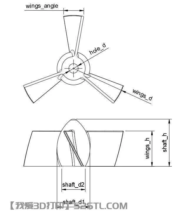 各种型号螺旋桨-3d打印模型stl