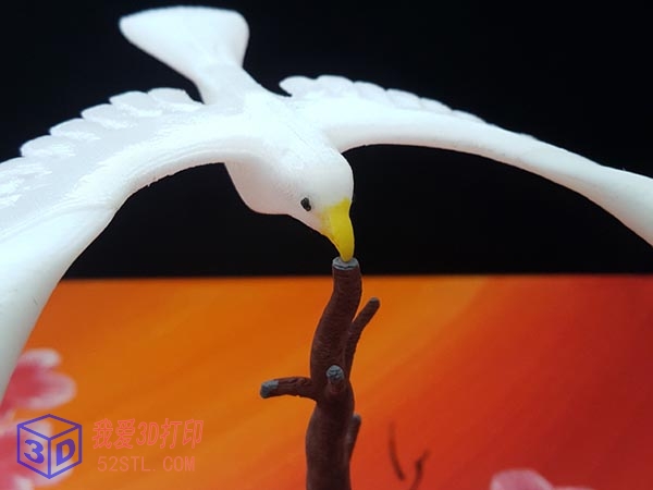 平衡鸟与树架-3d打印模型stl实物图