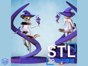 原神魔女丽莎和谐版手办-3d打印模型stl-【我爱3D打印】