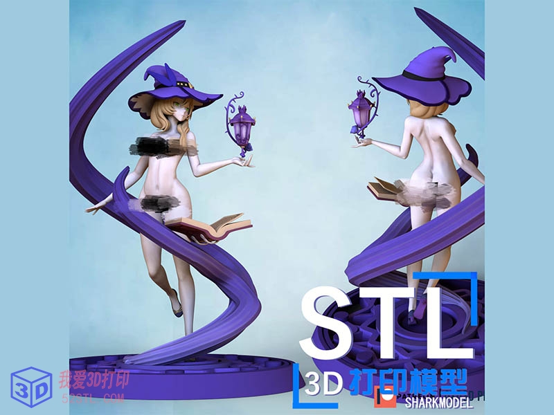 原神魔女丽莎和谐版手办-3d打印模型stl下载-百度网盘云下载【我爱3D打印】