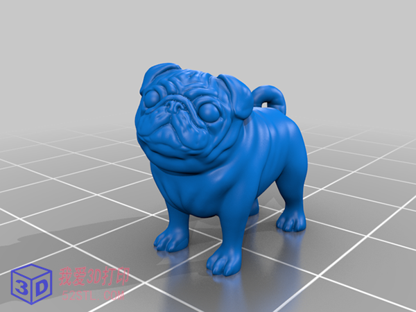 沙皮狗哈巴狗模型-3d打印模型stl免费下载-百度网盘云【我爱3D打印】
