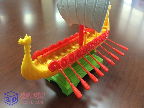 德拉克船模型-3d打印模型stl实物图
