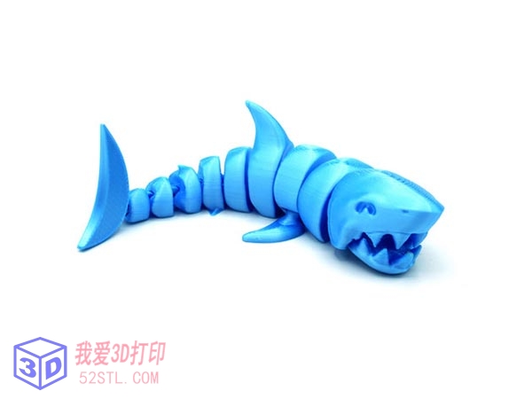 铰接式鲨鱼-3d打印模型stl实物图