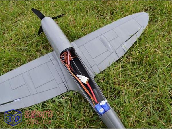 遥控喷火战斗机模型-3d打印模型stl实物图