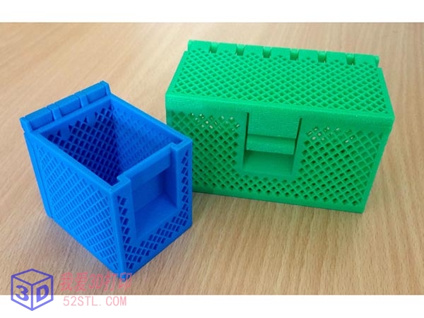 网格收纳盒-3d打印模型stl免费下载-百度网盘云【我爱3D打印】