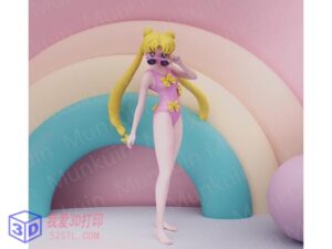 泳装兔女郎手办-3d打印模型stl下载-【我爱3D打印】