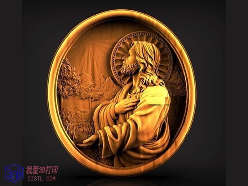 耶稣高精度浮雕-3d打印模型stl免费下载-百度网盘云【我爱3D打印】