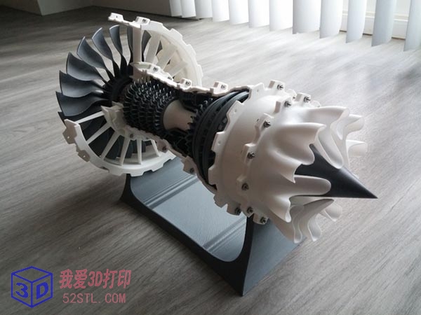 喷气发动机模型-3d打印模型stl下载实物图