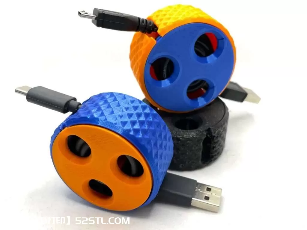 充电器电缆整理盒-3d打印模型stl
