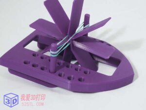 橡皮筋单体船桨船-3d打印模型stl下载-【我爱3D打印】