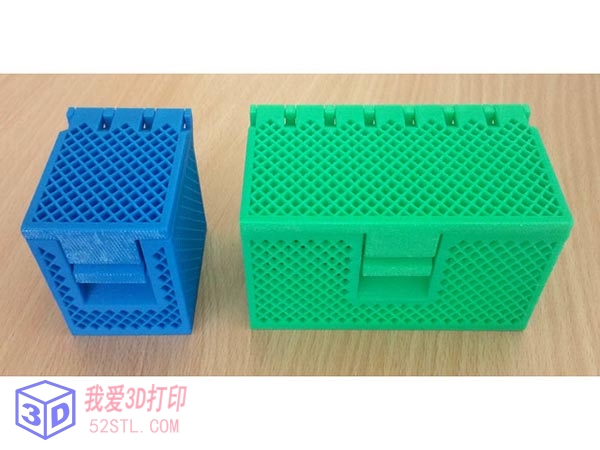 网格收纳盒-3d打印模型stl实物图