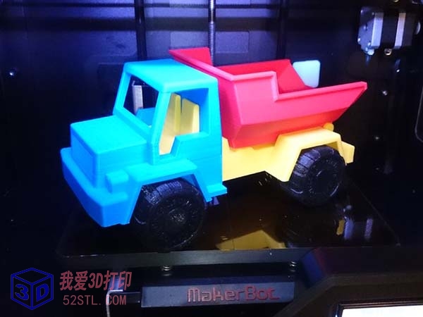 玩具自卸车-3d打印模型stl下载实物图
