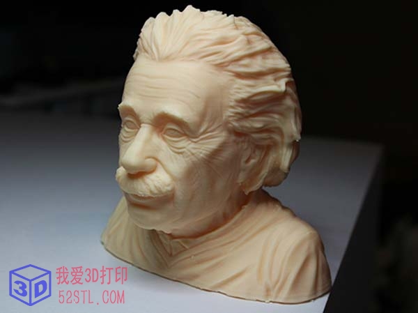 科学家爱因斯坦半身像-3d打印模型stl图片