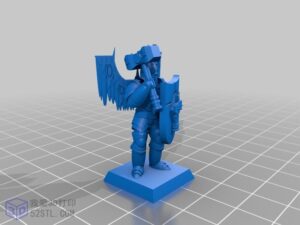 3D打印模型stl-天使战士2.0手办-【我爱3D打印】