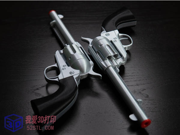 牧牛人左轮手枪Colt 1873-3d打印模型stl实物图