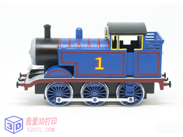 卡通小火车托马斯-3d打印模型stl效果图
