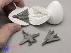 惊喜蛋6号-小型喷气式战斗机-3d打印模型stl-【我爱3D打印】
