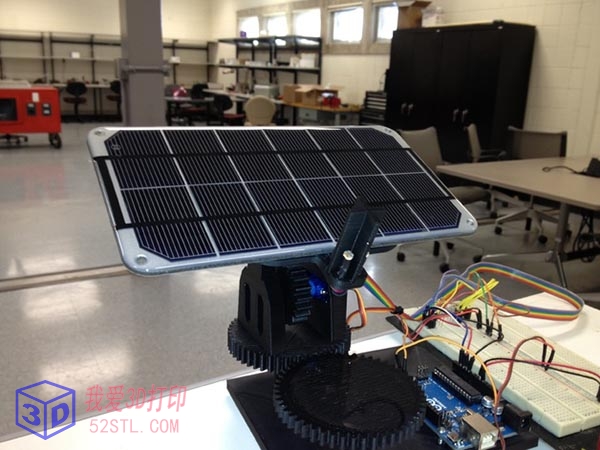 双轴太阳能跟踪器-3d打印模型stl免费下载-百度网盘云下载【我爱3D打印】