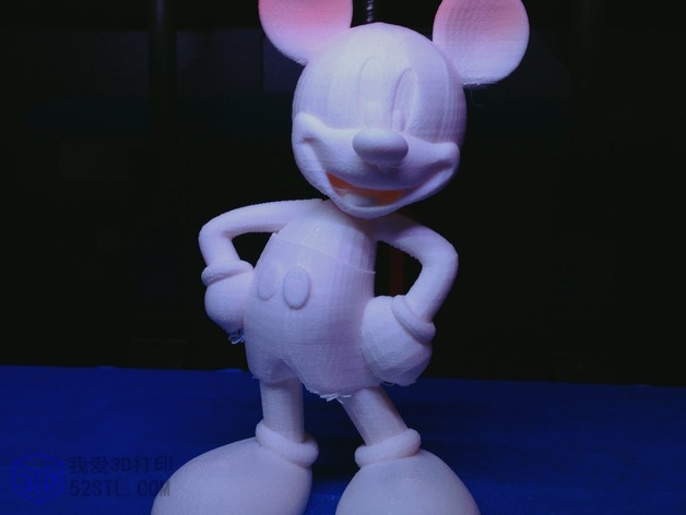 迪士尼米老鼠3d模型-3d打印模型stl格式免费下载-度网盘下载【我爱3D打印】