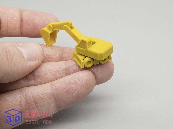惊喜蛋4号-小型挖掘机-3D打印模型stl图片