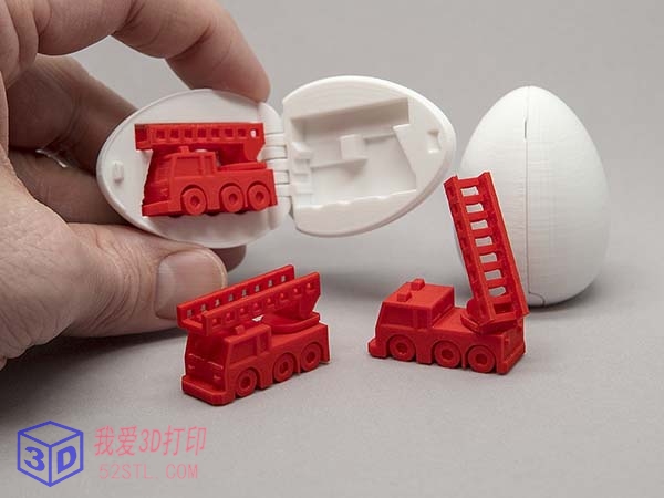 惊喜蛋5号-微型消防车-3d打印模型stl格式免费下载-百度网盘下载【我爱3D打印】
