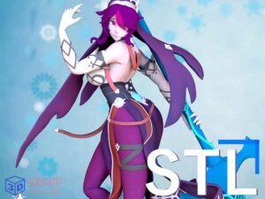 原神游戏手办-罗莎莉亚Rosaria双版本手办-3d打印模型stl-【我爱3D打印】