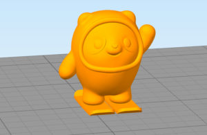 3D打印模型stl-冰墩墩一体带滑板-【我爱3D打印】