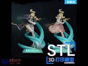 原神游戏角色-琴Jean双版本手办模型-3d打印模型stl-【我爱3D打印】