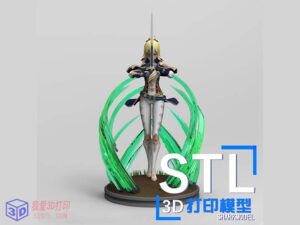 原神游戏角色-琴Jean风之虔护手办模型-3d打印模型stl-【我爱3D打印】