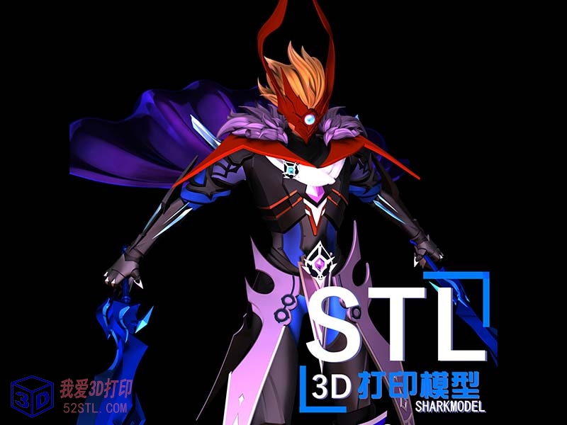 原神-达达利亚魔王武装手办-3d打印模型stl格式-百度网盘云下载【我爱3D打印】