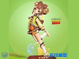 原神-可爱瑶瑶Q版手办-3d打印模型stl-【我爱3D打印】