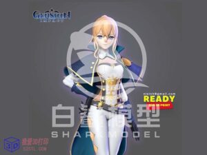 原神游戏角色-琴Jean站立版手办模型-3d打印模型stl-【我爱3D打印】